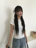 [Planning] Leju Slim Round Cotton Short Sleeve T-Shirt