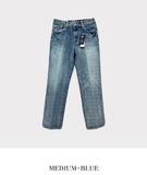 Folder brush washing center crease denim