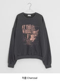 [unisex] Sonbeu Over Printing Brushed Sweatshirt