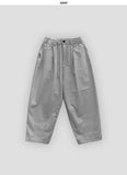 Unisex basic cotton tapered pants