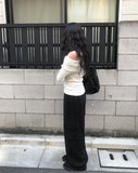 Dove Off-Shoulder Long Sleeve Knit