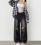 Summer No-Fade Balloon Wide-Fit Denim Pants