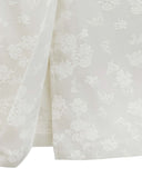 Rose Jacquard Satin Long Skirt