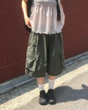 [MADE] Kinch Pigment Washing Cargo Shorts Bermuda Pants