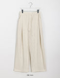 [unisex] Loose banding ribbed wide pants