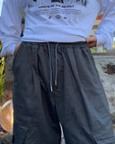 Nideion Pintuck Diagonal Cargo Pants