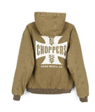 Kira Vintage Quilted Hooded Jumper