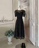 Bouquet embroidery lace one piece