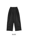Loubro Wide Pintuck Cotton Pants
