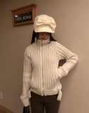 [MADE] Yura Two-Way High Neck Knit Zip-Up