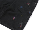 Mushroom Stitch Bermuda Denim Pants