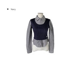 Getty Fake Layered Layered Color Matching Bustier Shirt