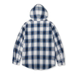 Ombre Check Western Hood Shirt