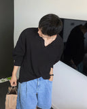 Summer Boucle Collar TOP Long Sleeve Ver