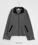 [unisex] Kenin two-way string color matching pocket fleece zip-up