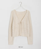 Mokoi cable ribbon cardigan