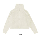 2-WAY KNIT ZIP-UP