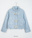 Limb toggle quilted short padded jumper