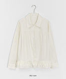 Sherinlen Shirring Collar Neck Blouse