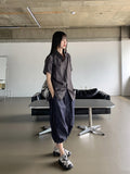 [UNISEX] Fast Summer Nylon String Overfit Short Sleeve Shirt