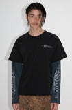 damage washing layered t-shirt