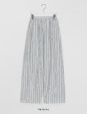 [unisex] Bledden Stripe Banding Wide Pants