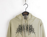 Teener Printed Two-Way Cropped Hood Zip-Up