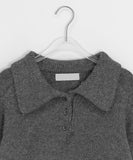 Kimmiver Half Open Collar Knit