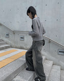 Mikan Washing Denim Wide Pants