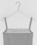Calpi Lace Ribbed Sleeveless