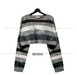 Soap Stripe Two-Way Crop Knit