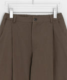 [Unisex] Delfer Pintuck Banding Cotton Balloon Wide Pants