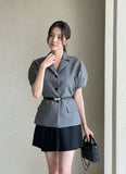 Kane Puff Collar Short Sleeve Jacket