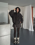 Jerry Double Button Pleated Skirt Pants