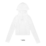 STRAP CROPPED HOOD TOP