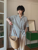 Parry stripe short sleeves shirt