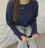 Wool Warmer Button Sleeve Silt Feminine Long Sleeve Knit