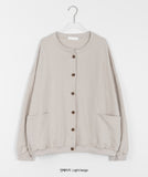 Resendy Pocket Button Cotton Cardigan