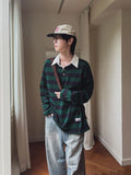 Douji stripe collar t-shirt