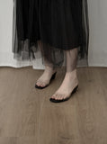 Rie Chiffon Layered Tulle Skirt