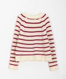 Tilda Two-Way Stripe Knit Zip-Up Cardigan