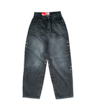 Snap Over Denim Pants