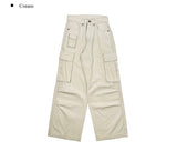 Beto Pocket Cargo Wide Cotton Pants