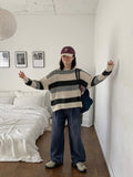 Lofted Stripe Hood Knit