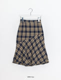 Sans check midi skirt