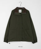 [BAONHAUS] Teiney collar color matching over field jacket