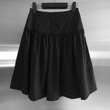 Tib Dot Midi Skirt