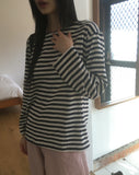 Conte Stripe Overfit Long Sleeve T-Shirt