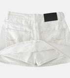 Embroidered Western Raw Denim Skirt