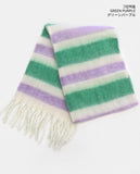 Sand Cashmere Stripe Muffler Scarf